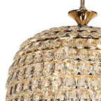IL32887 Coniston Tall Acorn Pendant 20 Light E14 French Gold/Crystal