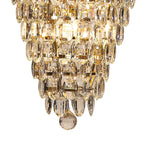 IL32887 Coniston Tall Acorn Pendant 20 Light E14 French Gold/Crystal