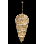 IL32887 Coniston Tall Acorn Pendant 20 Light E14 French Gold/Crystal