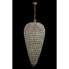 IL32887 Coniston Tall Acorn Pendant 20 Light E14 French Gold/Crystal