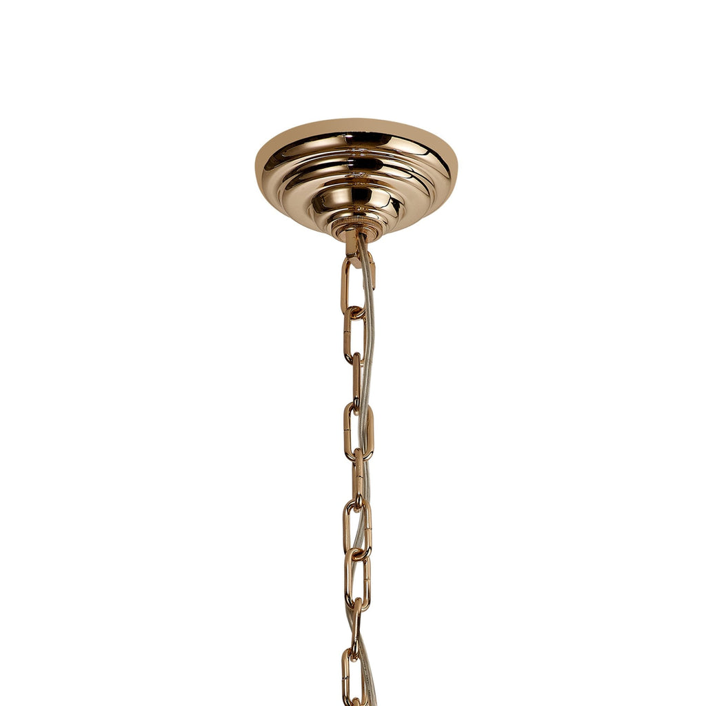 IL32888 Coniston Acorn Pendant 25 Light E14 French Gold/Crystal