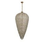 IL32889 Coniston Tall Acorn Pendant 30 Light E14 French Gold/Crystal