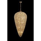 IL32889 Coniston Tall Acorn Pendant 30 Light E14 French Gold/Crystal