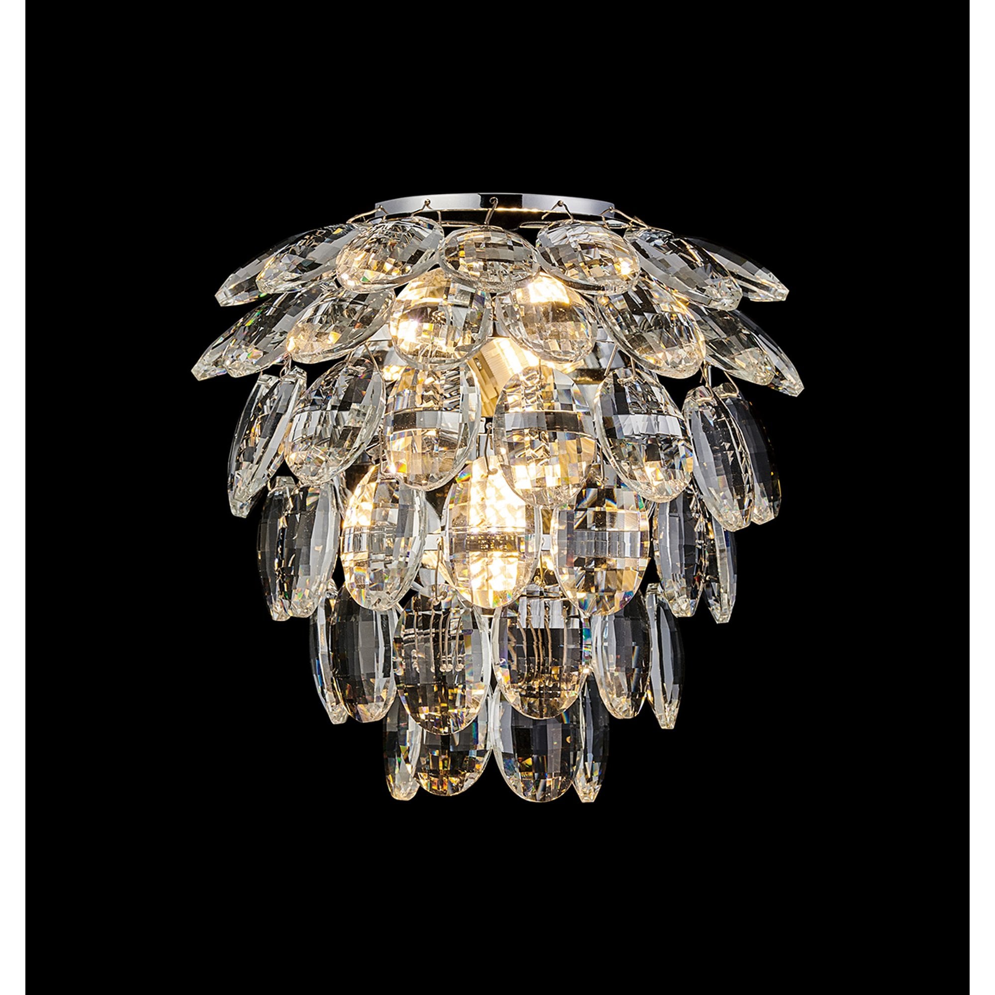 IL32890 Coniston IP Bathroom Wall Lamp 2 Light G9 Polished Chrome/Crystal