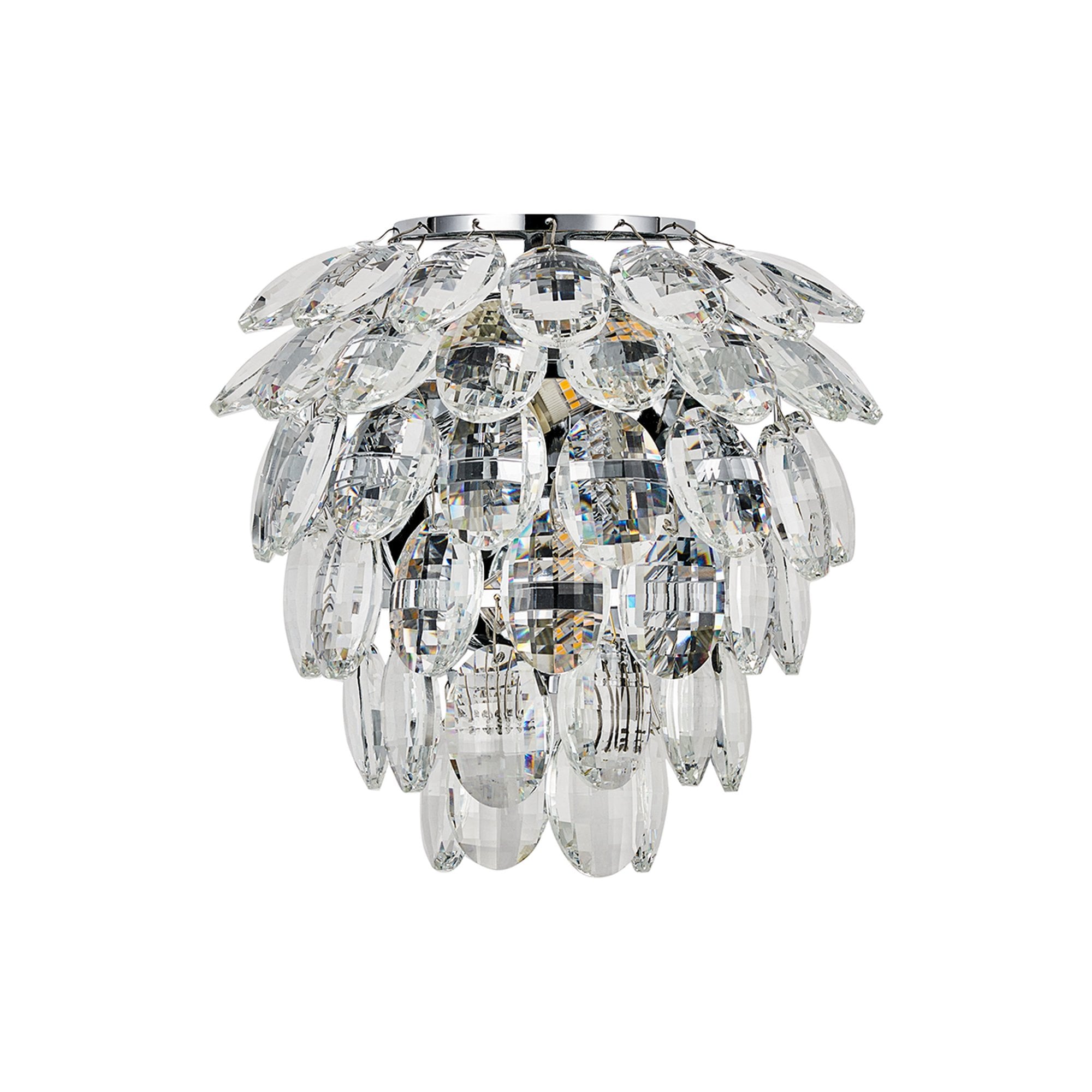 IL32890 Coniston IP Bathroom Wall Lamp 2 Light G9 Polished Chrome/Crystal