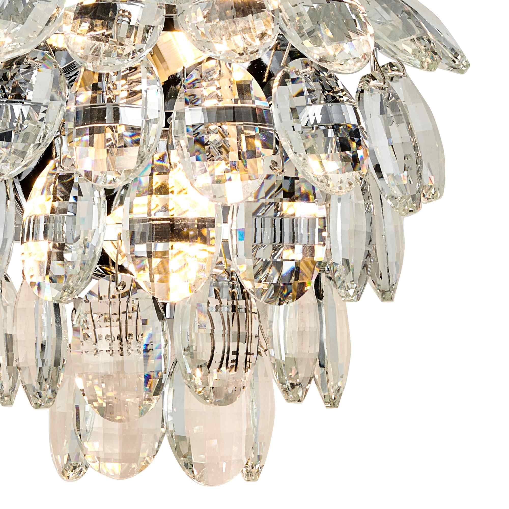 IL32890 Coniston IP Bathroom Wall Lamp 2 Light G9 Polished Chrome/Crystal