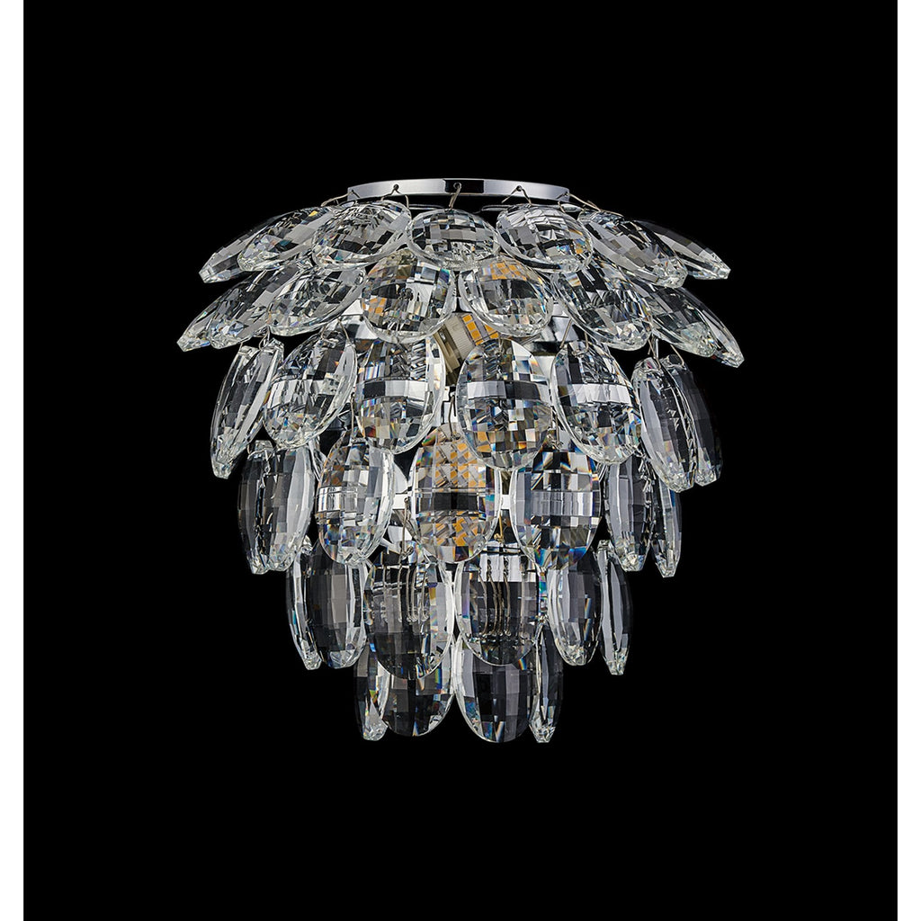 IL32890 Coniston IP Bathroom Wall Lamp 2 Light G9 Polished Chrome/Crystal