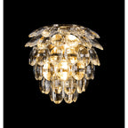 IL32895AB Coniston IP Bathroom Wall Lamp 2 Light G9 Antique Brass/Crystal