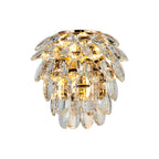IL32895 Coniston IP Bathroom Wall Lamp 2 Light G9 French Gold/Crystal