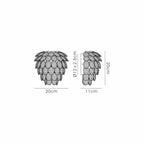 IL32895 Coniston IP Bathroom Wall Lamp 2 Light G9 French Gold/Crystal