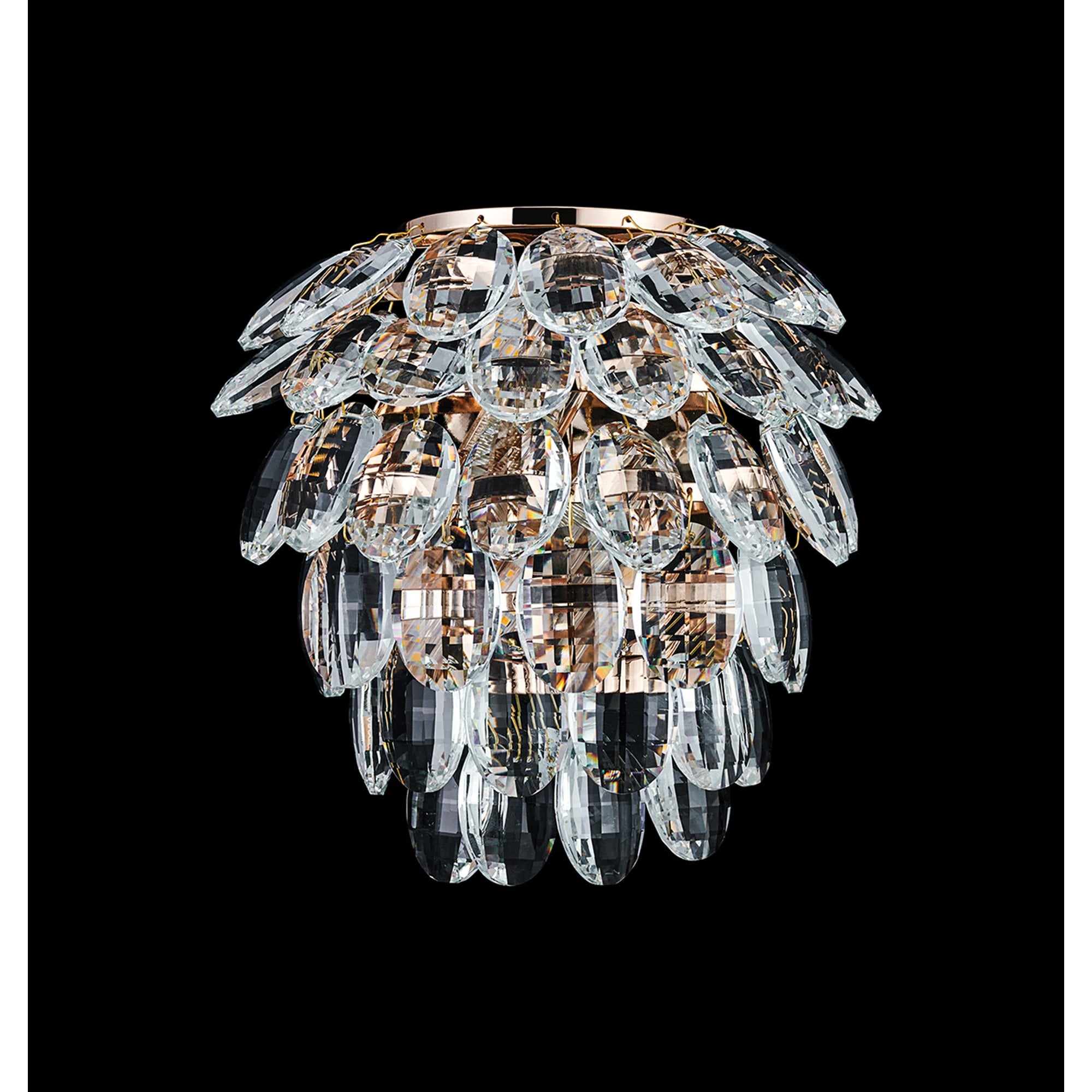 IL32895 Coniston IP Bathroom Wall Lamp 2 Light G9 French Gold/Crystal