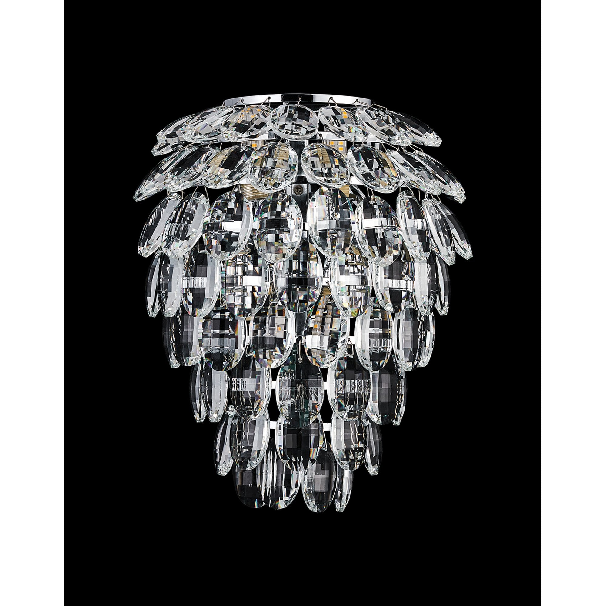 IL32891 Coniston IP Bathroom Wall Lamp 4 Light G9 Polished Chrome/Crystal