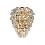 IL32896 Coniston IP Bathroom Wall Lamp 4 Light G9 French Gold/Crystal