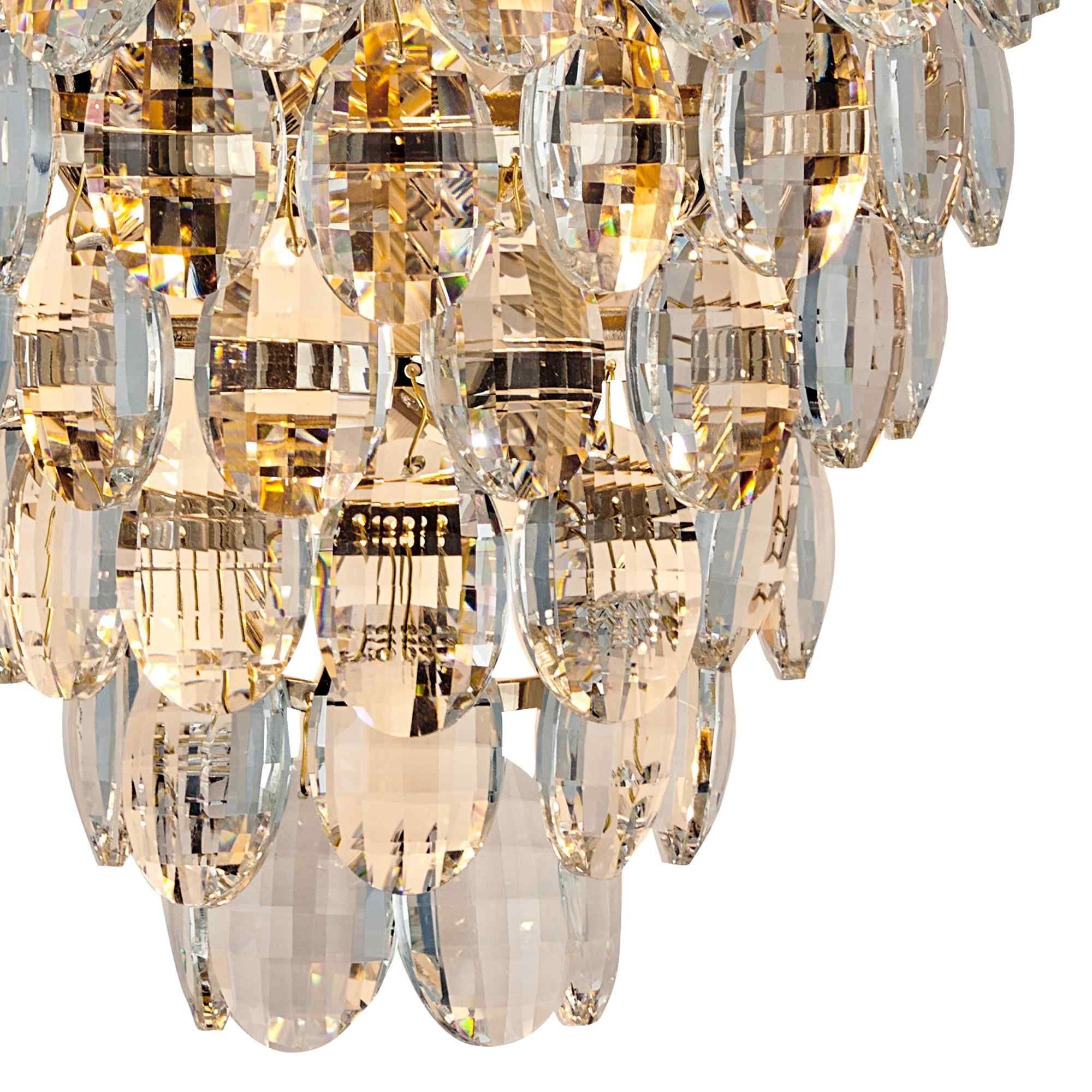 IL32896 Coniston IP Bathroom Wall Lamp 4 Light G9 French Gold/Crystal