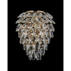 IL32896 Coniston IP Bathroom Wall Lamp 4 Light G9 French Gold/Crystal