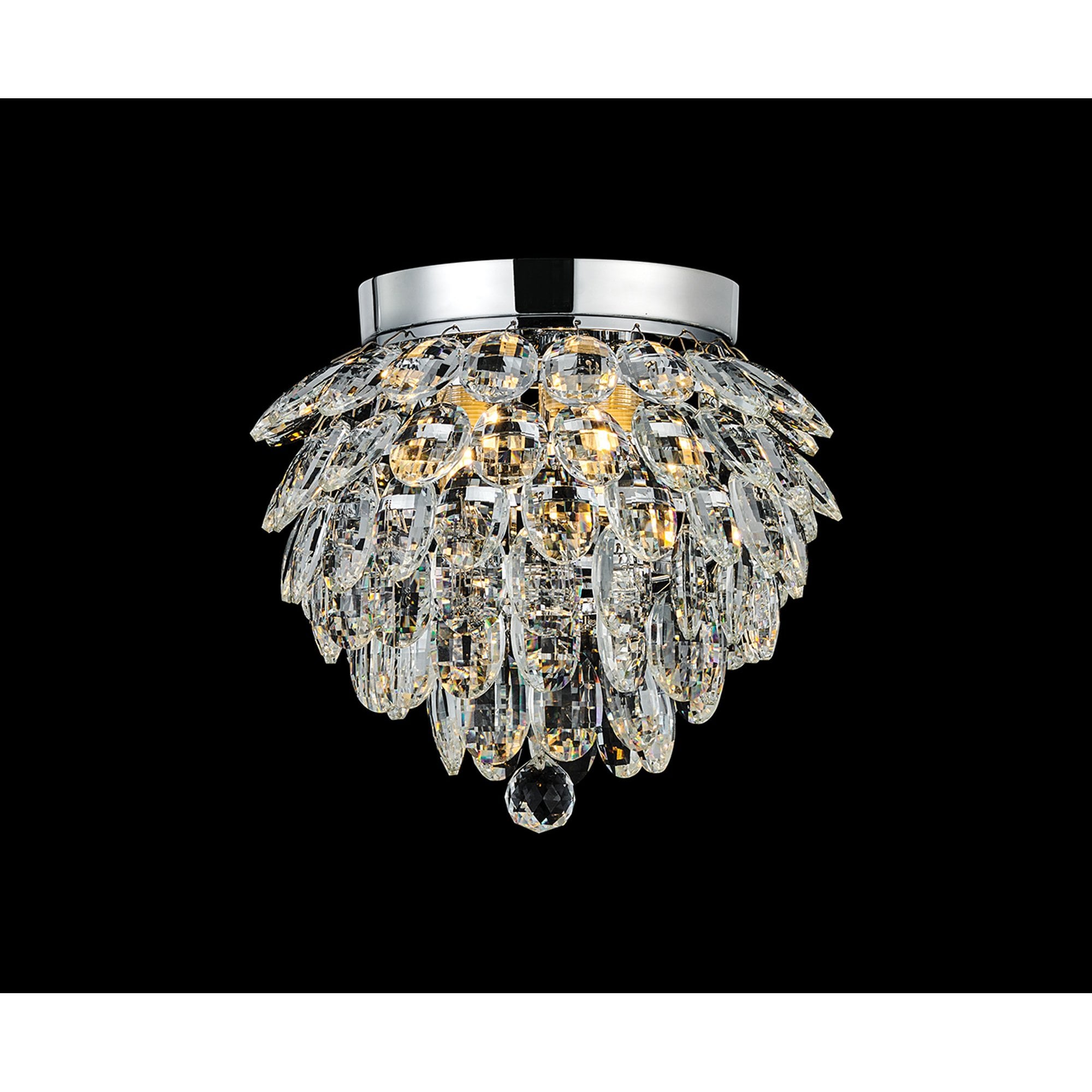IL32892 Coniston IP Bathroom Ceiling 3 Light G9 Polished Chrome/Crystal