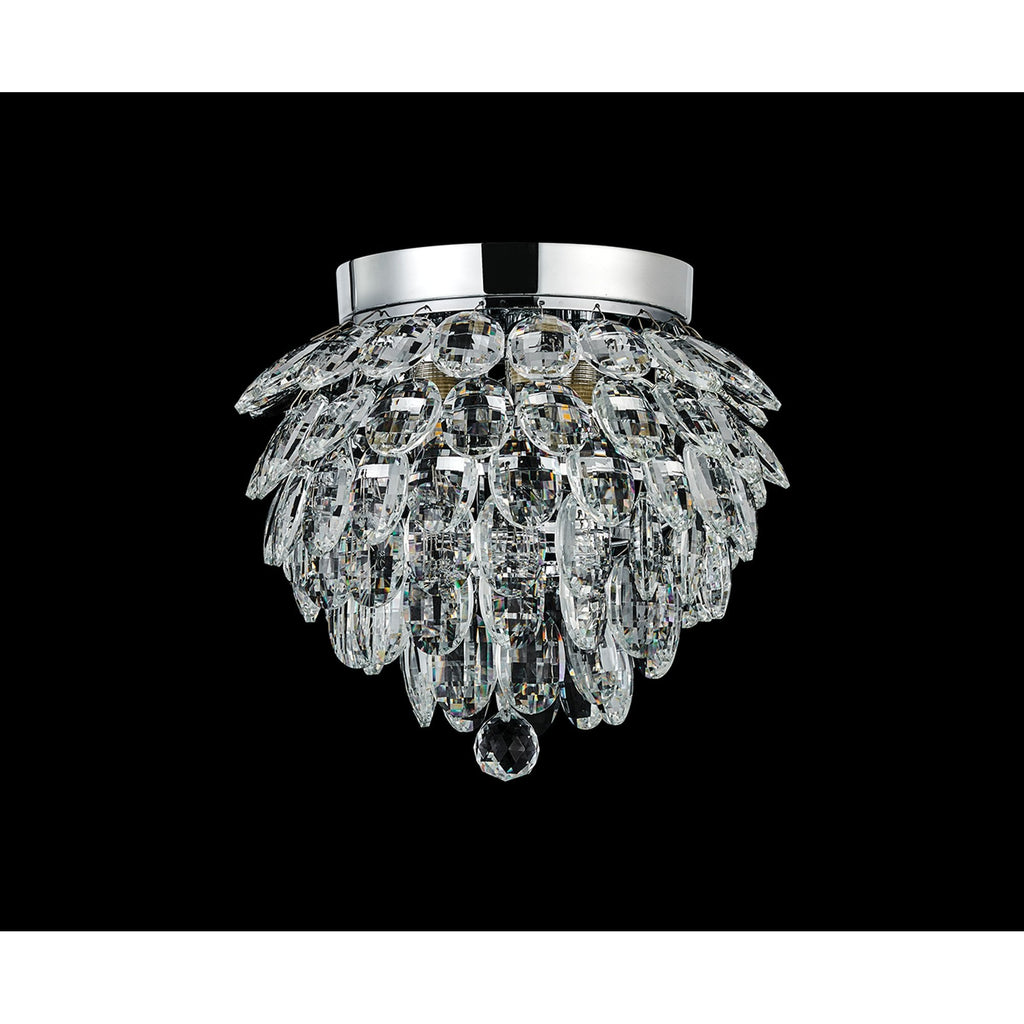 IL32892 Coniston IP Bathroom Ceiling 3 Light G9 Polished Chrome/Crystal