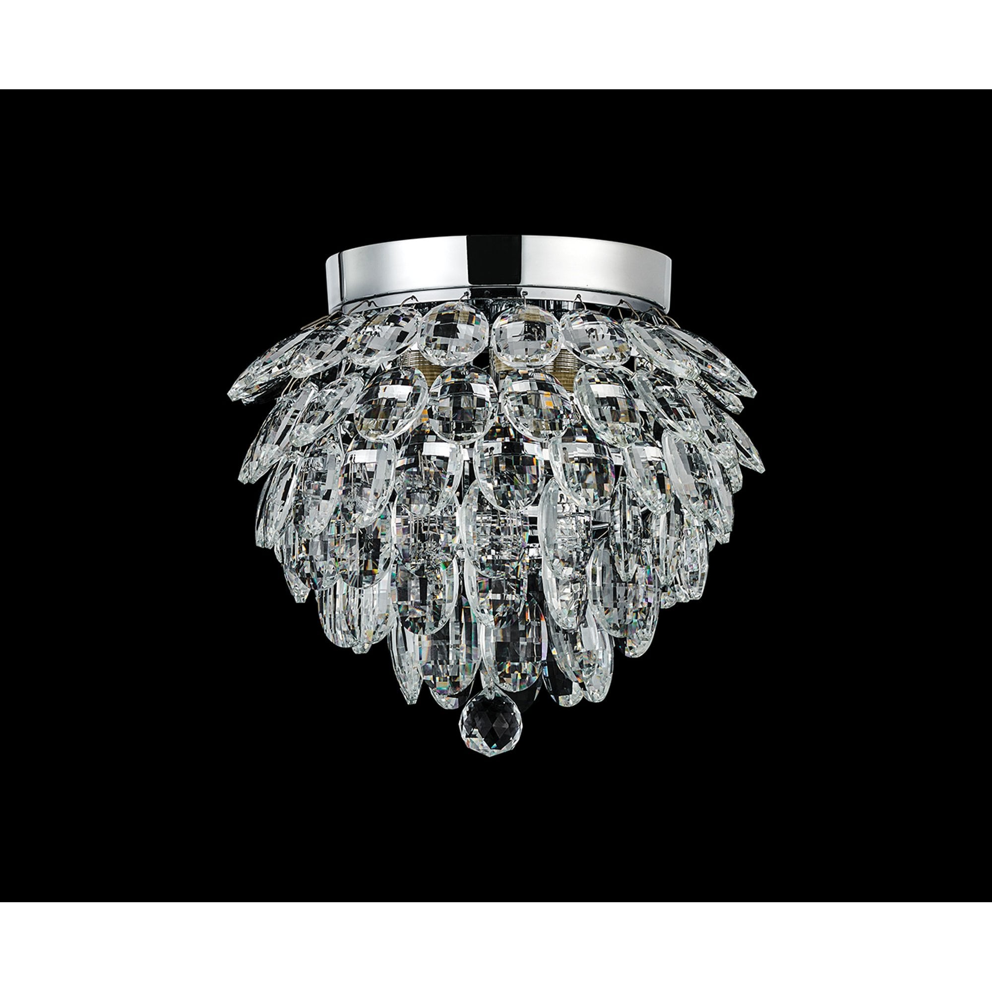IL32892 Coniston IP Bathroom Ceiling 3 Light G9 Polished Chrome/Crystal