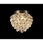 IL32897AB Coniston IP Bathroom Ceiling 3 Light G9 Antique Brass/Crystal