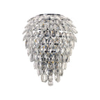 IL32912 Coniston IP Bathroom Tall Wall Lamp 6 Light G9 Polished Chrome/Crystal
