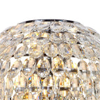 IL32912 Coniston IP Bathroom Tall Wall Lamp 6 Light G9 Polished Chrome/Crystal