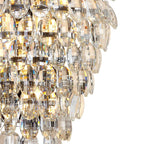 IL32912 Coniston IP Bathroom Tall Wall Lamp 6 Light G9 Polished Chrome/Crystal