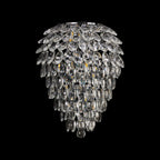 IL32912 Coniston IP Bathroom Tall Wall Lamp 6 Light G9 Polished Chrome/Crystal