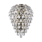 IL32913AB Coniston IP Bathroom Tall Wall Lamp 6 Light G9 Antique Brass/Crystal