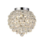 IL32893 Coniston IP Bathroom Ceiling 5 Light G9 Polished Chrome/Crystal