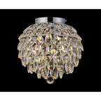 IL32893 Coniston IP Bathroom Ceiling 5 Light G9 Polished Chrome/Crystal