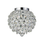 IL32893 Coniston IP Bathroom Ceiling 5 Light G9 Polished Chrome/Crystal