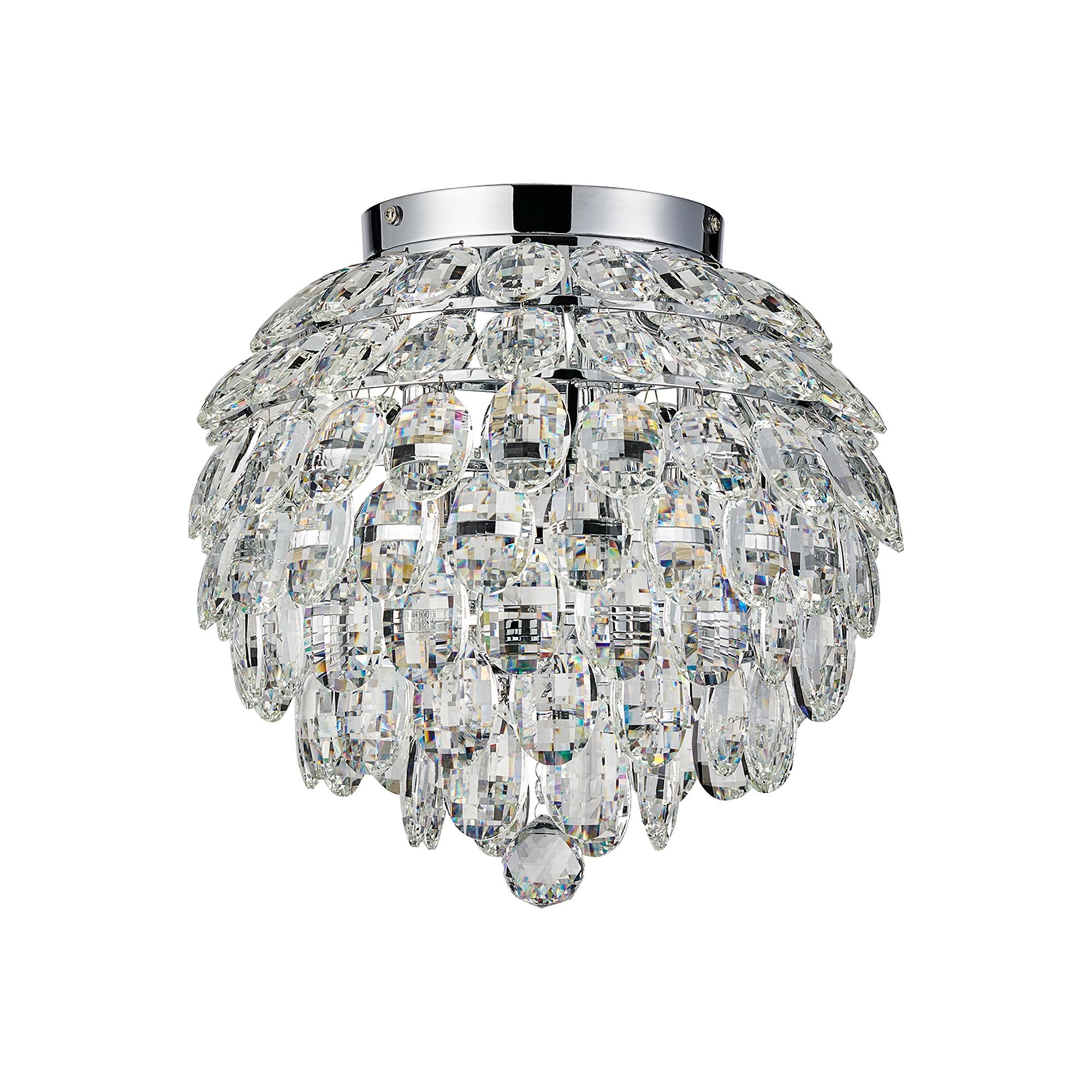 IL32893 Coniston IP Bathroom Ceiling 5 Light G9 Polished Chrome/Crystal