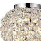IL32893 Coniston IP Bathroom Ceiling 5 Light G9 Polished Chrome/Crystal