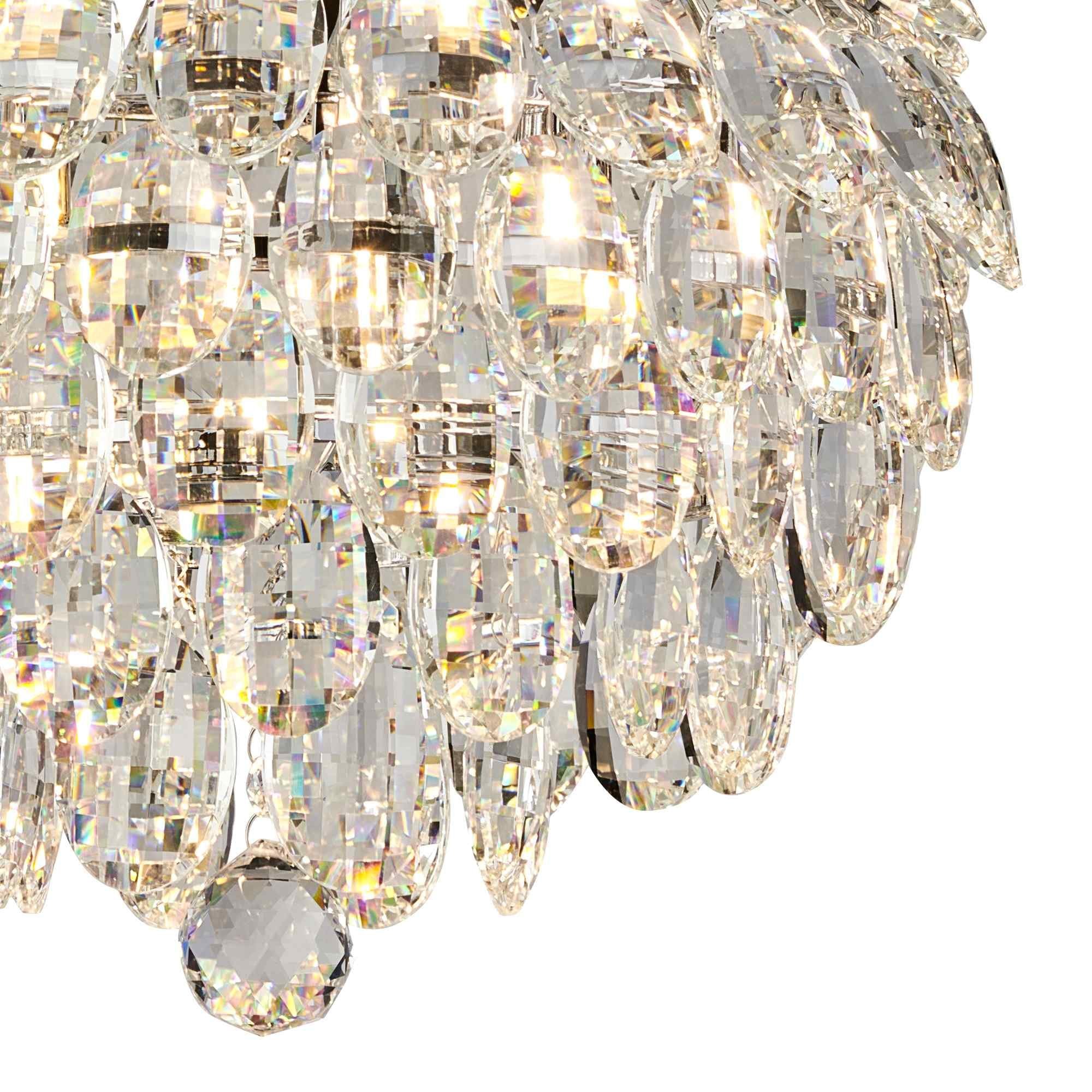 IL32893 Coniston IP Bathroom Ceiling 5 Light G9 Polished Chrome/Crystal