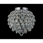 IL32893 Coniston IP Bathroom Ceiling 5 Light G9 Polished Chrome/Crystal