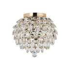 IL32898 Coniston IP Bathroom Ceiling 5 Light G9 French Gold/Crystal