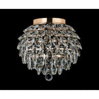 IL32898 Coniston IP Bathroom Ceiling 5 Light G9 French Gold/Crystal