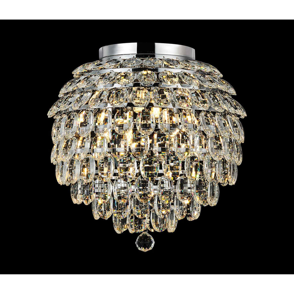 IL32894 Coniston IP Bathroom Ceiling 8 Light G9 Polished Chrome/Crystal