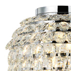 IL32894 Coniston IP Bathroom Ceiling 8 Light G9 Polished Chrome/Crystal