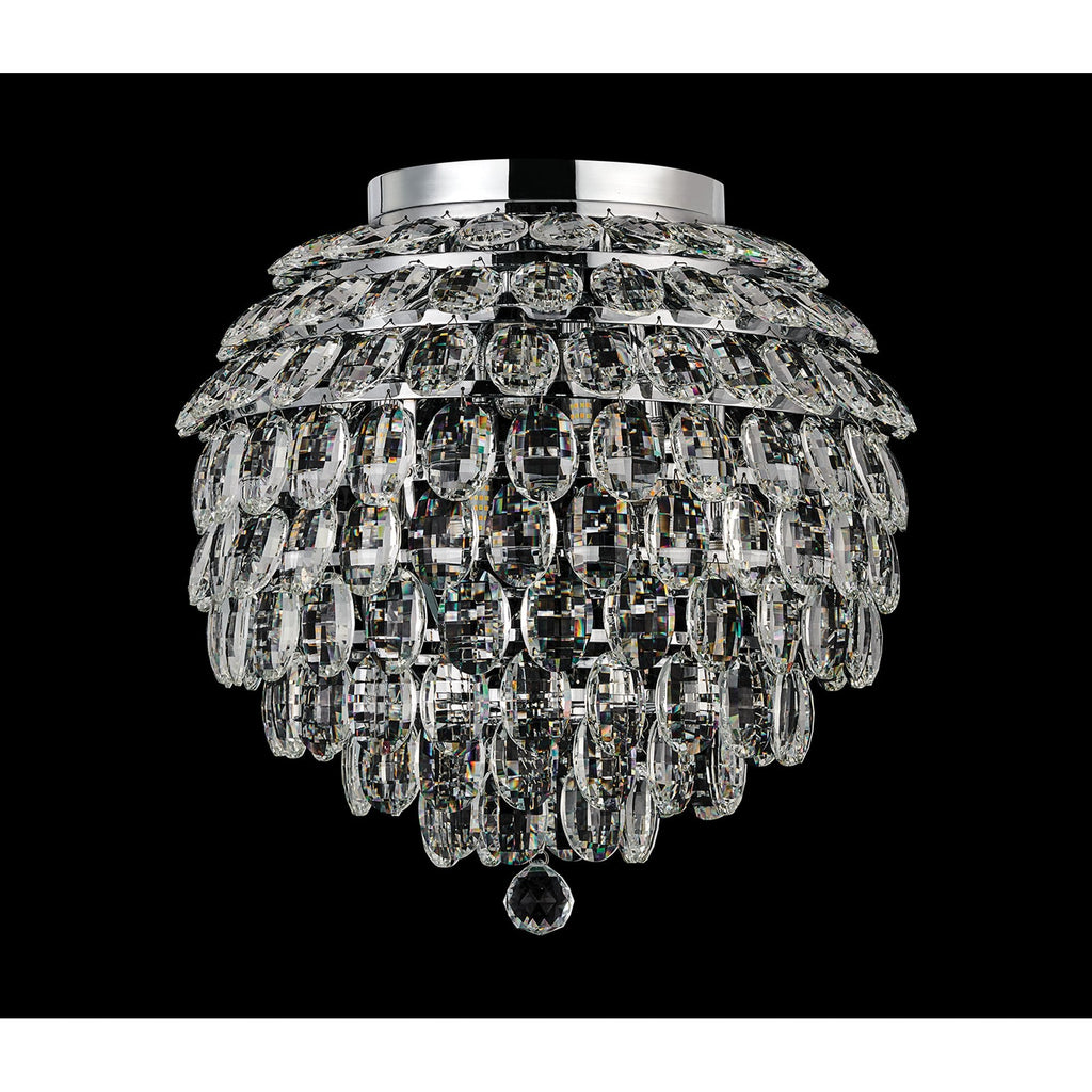 IL32894 Coniston IP Bathroom Ceiling 8 Light G9 Polished Chrome/Crystal