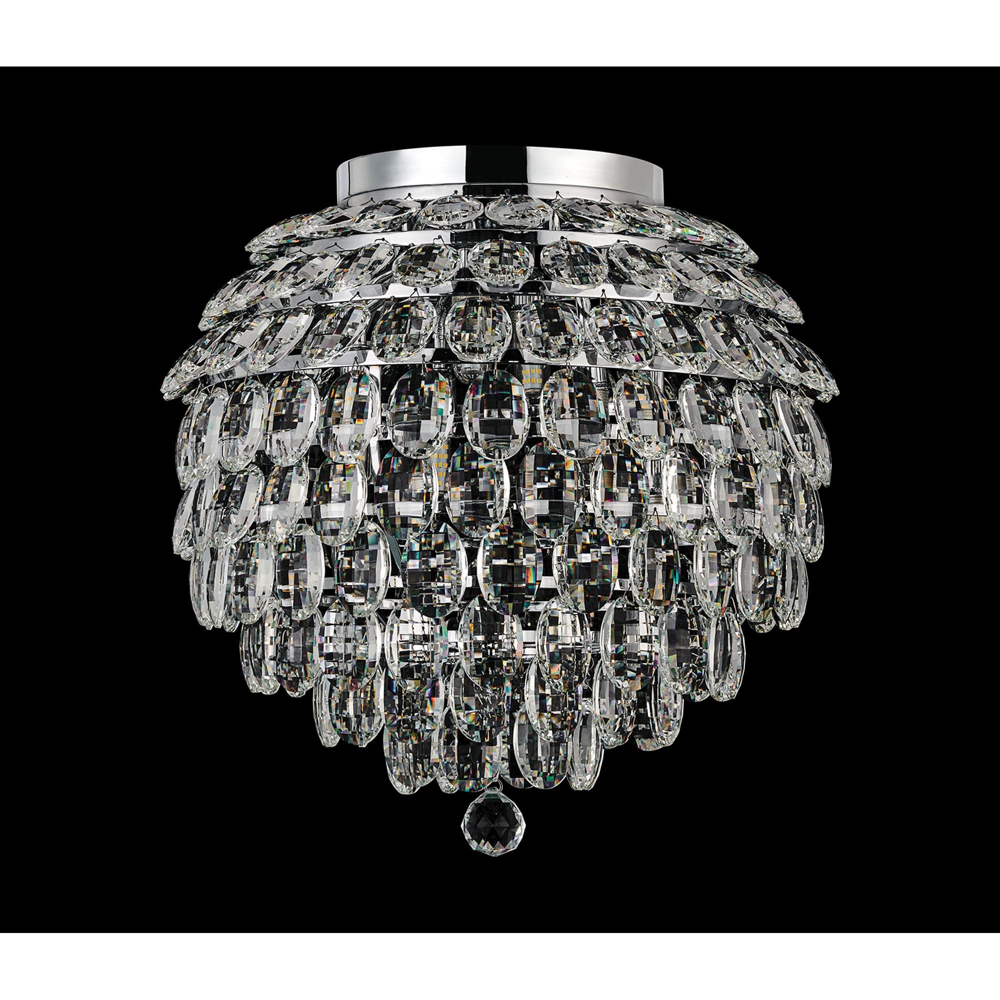 IL32894 Coniston IP Bathroom Ceiling 8 Light G9 Polished Chrome/Crystal