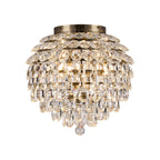 IL32899AB Coniston IP Bathroom Ceiling 8 Light G9 Antique Brass/Crystal
