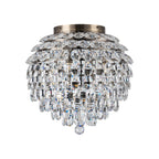 IL32899AB Coniston IP Bathroom Ceiling 8 Light G9 Antique Brass/Crystal