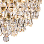 IL32899AB Coniston IP Bathroom Ceiling 8 Light G9 Antique Brass/Crystal