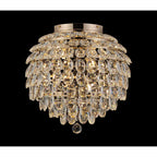 IL32899 Coniston IP Bathroom Ceiling 8 Light G9 French Gold/Crystal