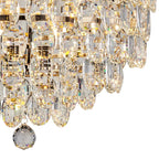 IL32899 Coniston IP Bathroom Ceiling 8 Light G9 French Gold/Crystal