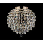 IL32899 Coniston IP Bathroom Ceiling 8 Light G9 French Gold/Crystal