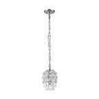 IL32838 Coniston Pendant 5 Layer 1 Light E27 Polished Chrome/Crystal