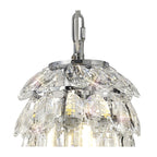 IL32838 Coniston Pendant 5 Layer 1 Light E27 Polished Chrome/Crystal