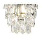 IL32838 Coniston Pendant 5 Layer 1 Light E27 Polished Chrome/Crystal